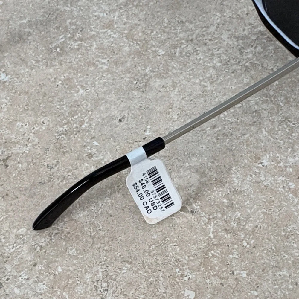 Anthropologie Black Oversized Geometric Sunglasses - Picture 3 of 4